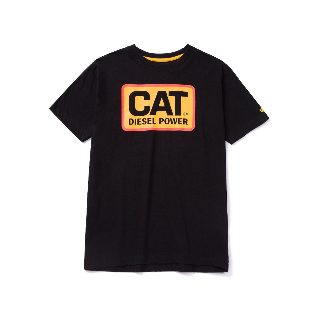 Caterpillar Men's DIESEL POWER Tee - Black/Orange (1510451-13090) Short Sleeves T-Shirt | Casual Streetwear