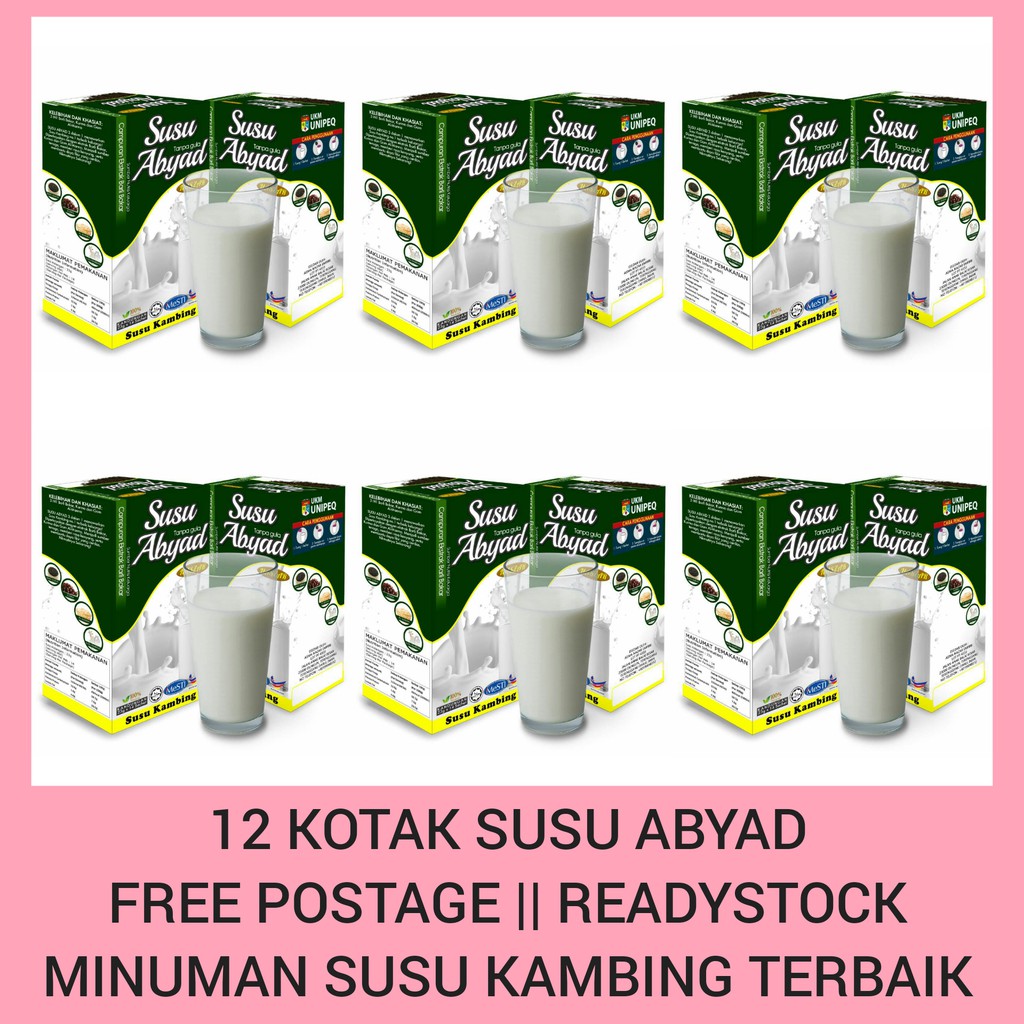 MINUMAN SUSU KAMBING TERBAIK || SUSU ABYAD || 12 KOTAK ...