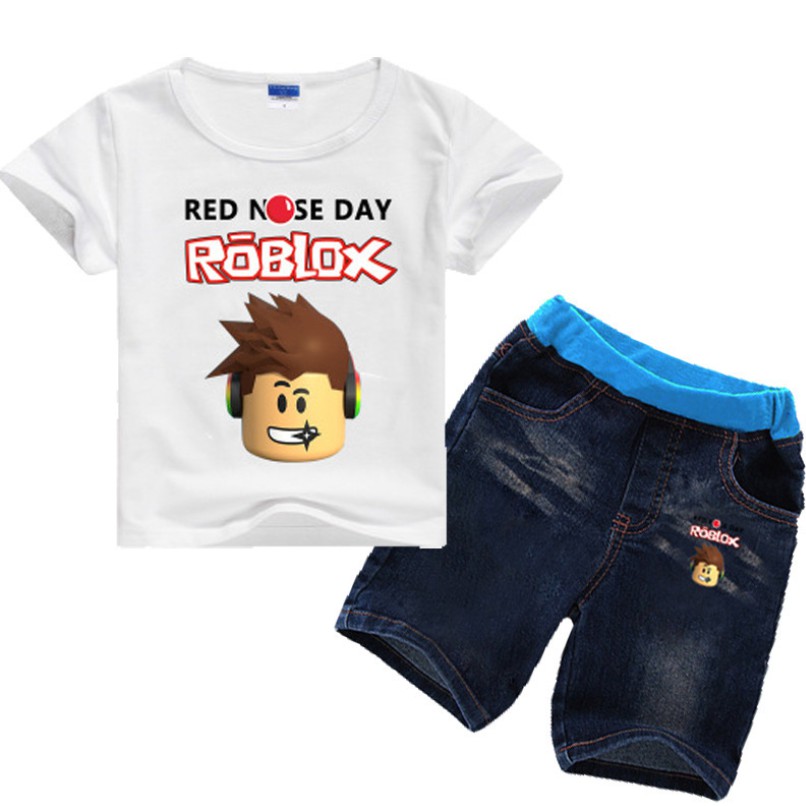 Roblox Cute Baby Clothing Kids Boys Girls Cotton Cartoon Short Sleeve T Shirt Shorts Set Shopee Malaysia - 2019 3 style boys girls roblox stardust ethical t shirts 2019 new children cartoon game cotton short sleeve t shirt baby kids clothing c23 from