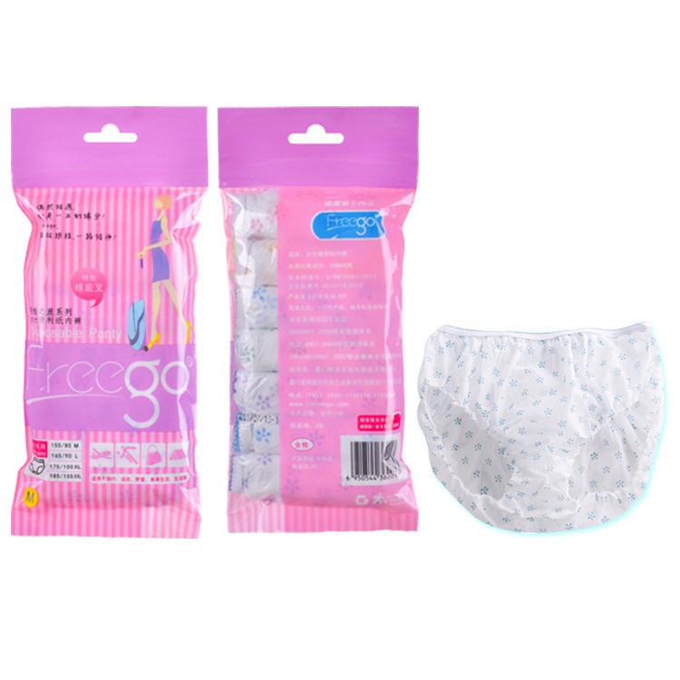 Disposable Panties Underwear 7pcs/pack for Woman Seluar Dalam Pakai Buang Perempuan 7pcs/pack QYD001
