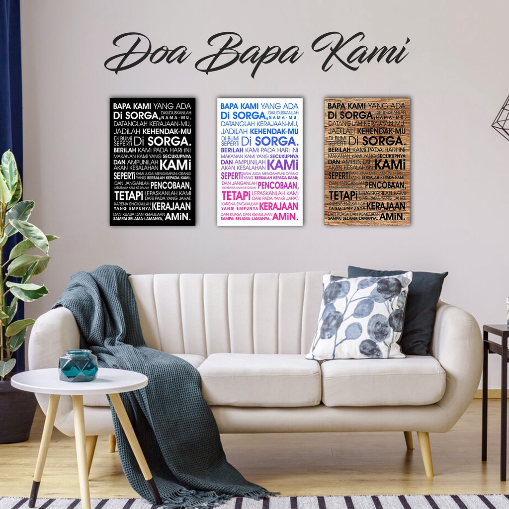 Our Prayer Prayer Poster walldecor nasrani Christian Catholic | Shopee