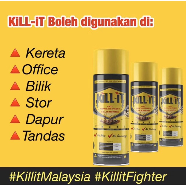 Spray Lipas viral (KillIt) Shopee Malaysia
