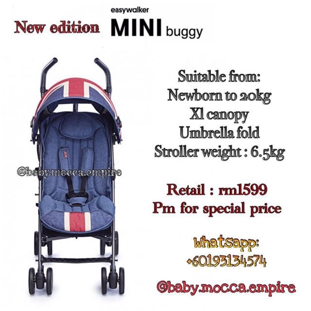 easywalker mini buggy union jack vintage