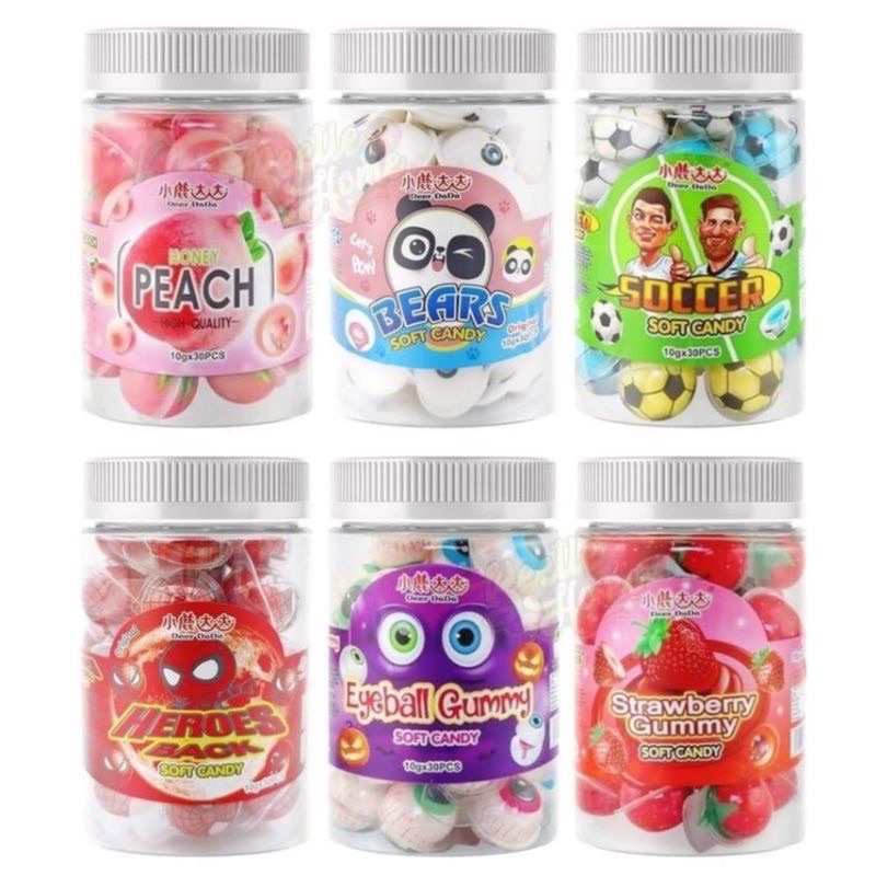 Tiktok Gummy Viral Soft Candy Gummy 10gx30biji Gummy Mata Halal