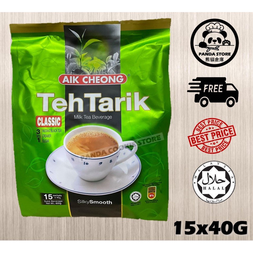 AIK CHEONG Teh Tarik 3in1 600g (40g x 15 sachets) - Classic | Shopee ...