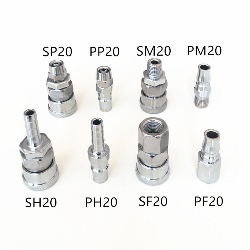 Pneumatic Fittings 1/4" Air Compressor Hose Quick Couplers High