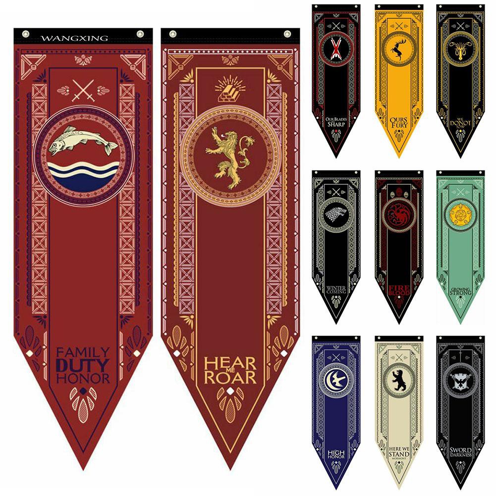 Wx 48x150cm Game Of Thrones Stark Family Badge Flag Banner Party