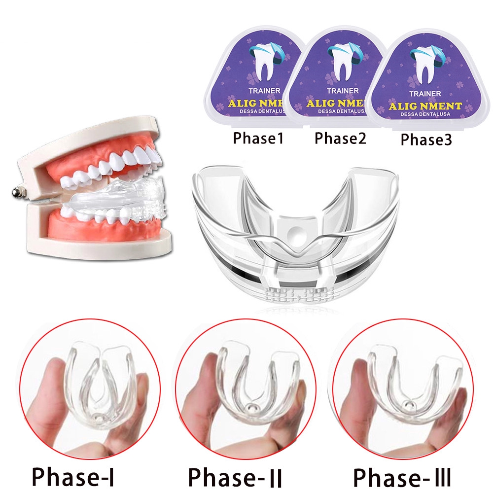 3pcs/set Dental Tooth Orthodontic Appliance Trainer Dental Braces Teeth