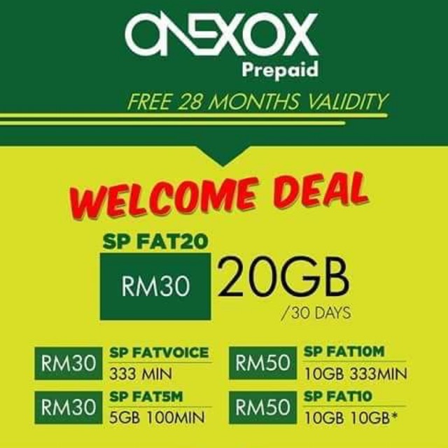 Prepaid Card Free Validity 28 Month 850day Apabila Anda Membeli Welcome Deal Rm30 Atau Rm50 Shopee Malaysia