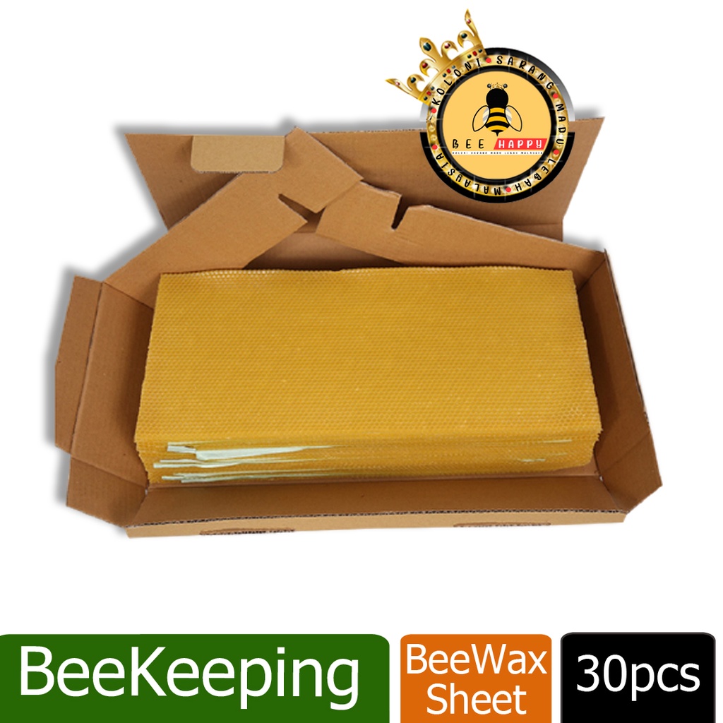 30pcs BeesWax Honeycomb Sheet BeeWax Bee Wax Foundation BeeHive Frame  Beekeeping kits/ Helaian Lilin Lebah untuk Bingkai | Shopee Malaysia
