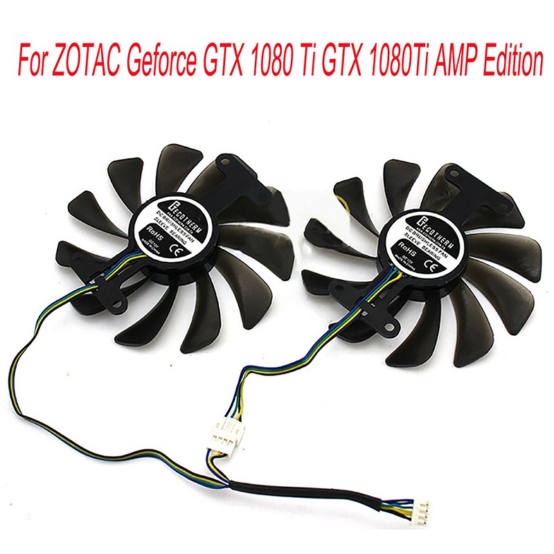 Gpu Cooling Fan Graphics Card 95mm For Zotac Geforce Gtx 1080 1070 Amp Edition Shopee Malaysia