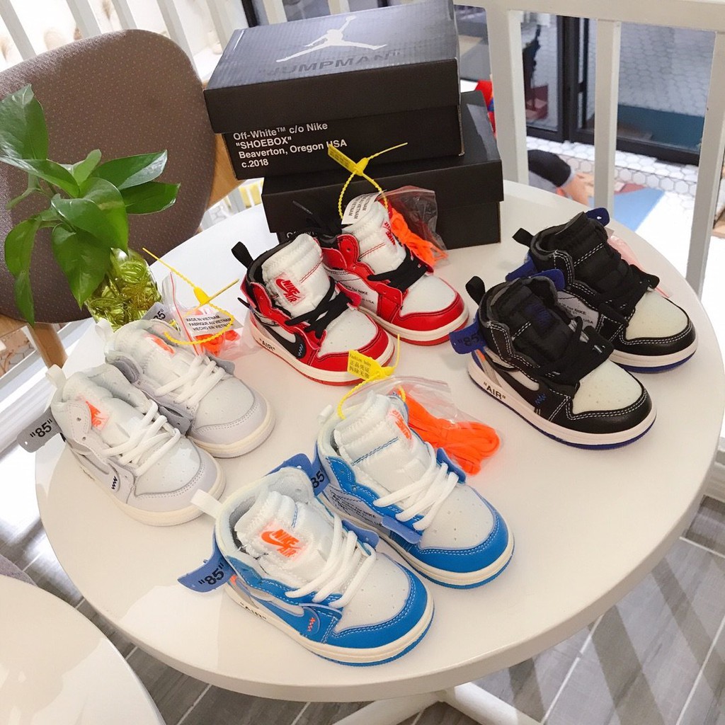 off white infant shoes