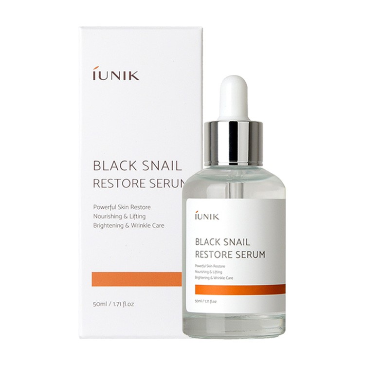 READY STOCK] Iunik Black Snail Restore Serum (50ml) | Shopee Malaysia