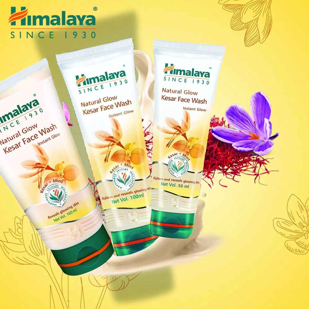 Himalaya Natural Glow Kesar Face Wash 50ml/100ml/150ml Shopee Malaysia