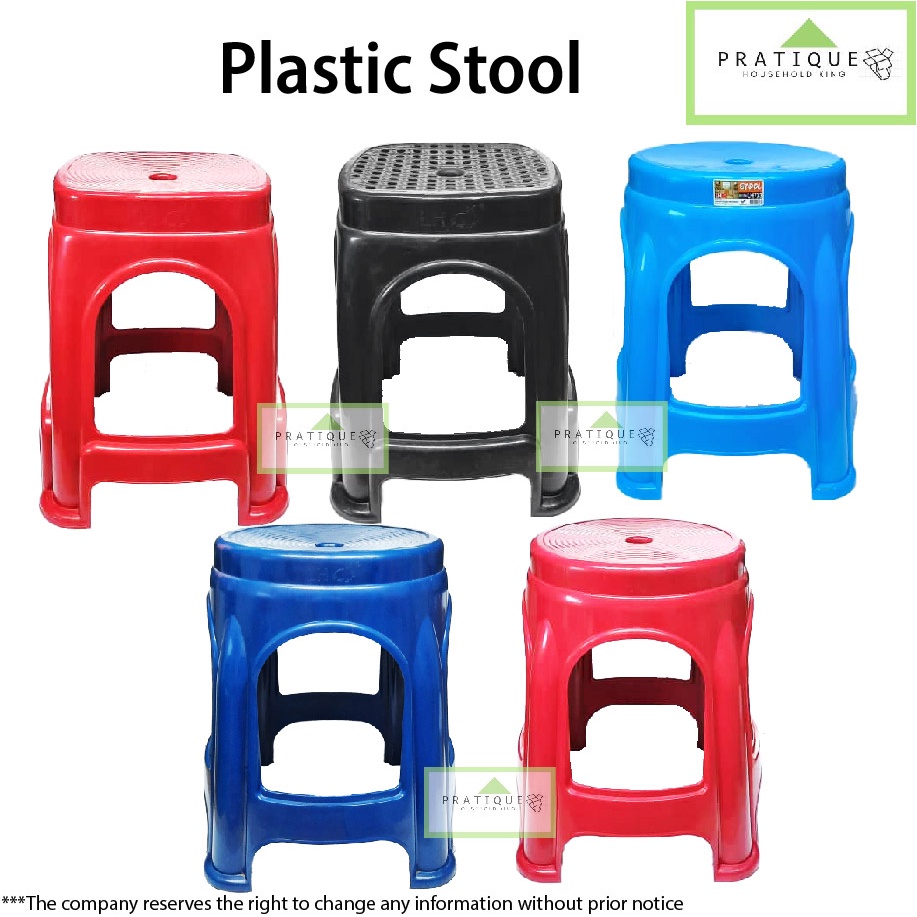 Plastic Chair / Plastic Round Chair / Kerusi Plastik / Black Chair