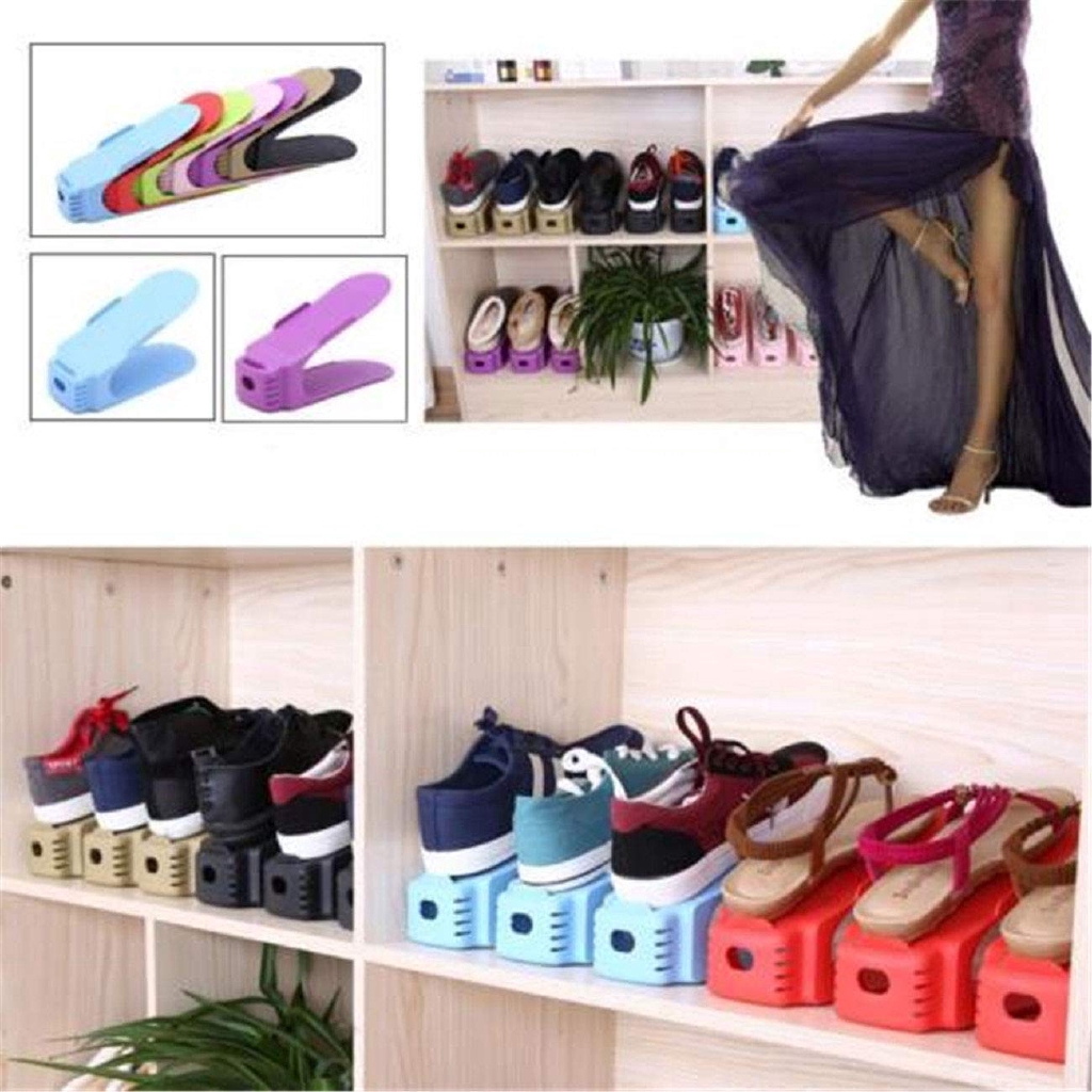 Upgraded Shoes Organizer Non Slip Shoe Rack Storage Double Shopee Malaysia