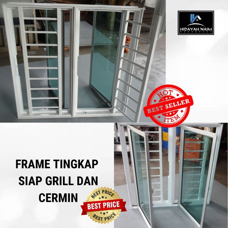 Frame Tingkap Siap Set Grill Dan Cermin Shopee Malaysia