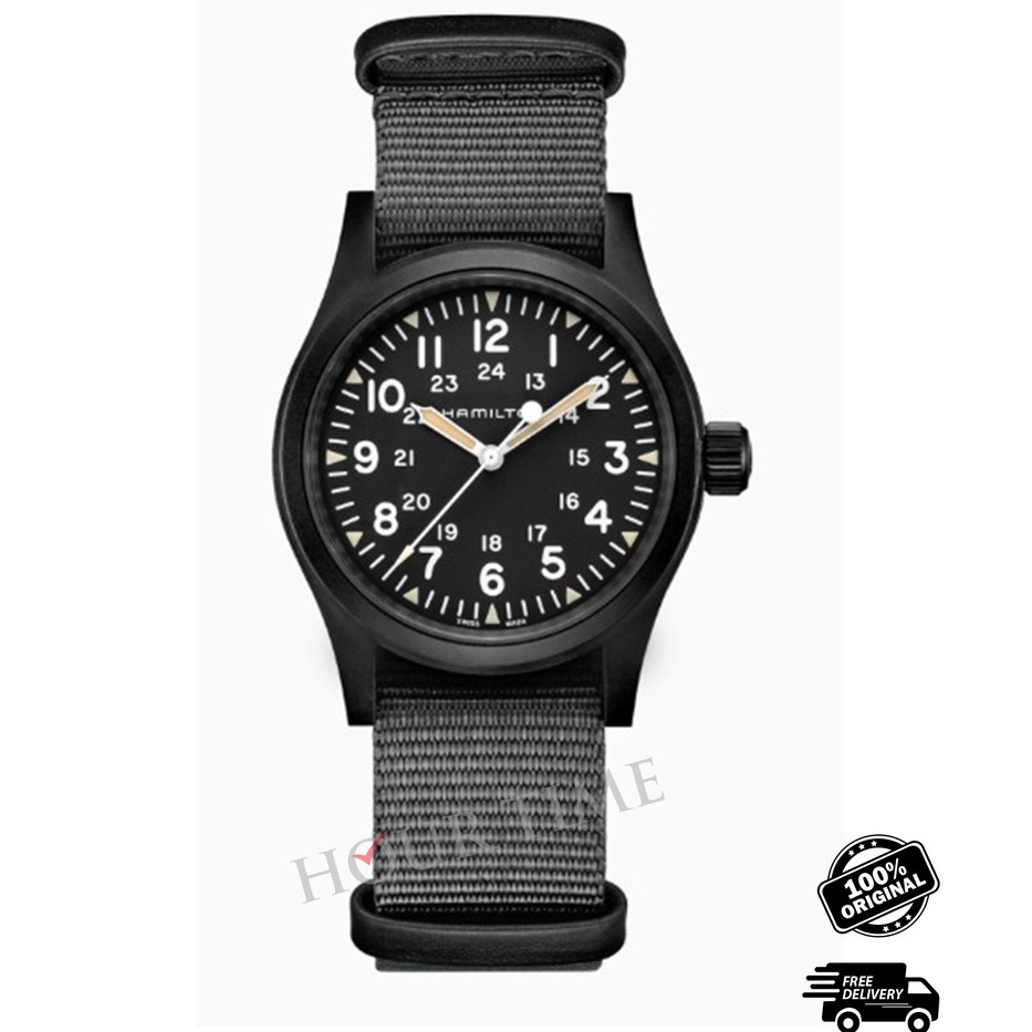 Hamilton Watch Khaki Field Mechanical H69409930 Shopee Malaysia