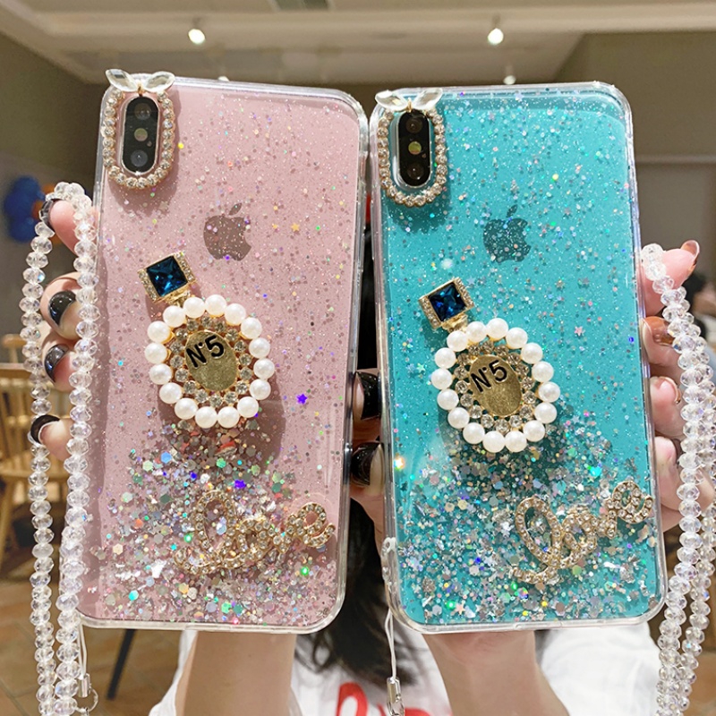 Girl Fashion Diamond Love Perfume Bottle Bling Glitter Star Crystal Case Cover For Iphone 11 Pro Xs Max Xr X 8 7 6 6s Plus Shopee Malaysia