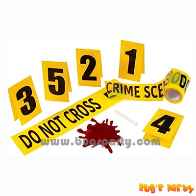 Halloween Decoration Prop Crime Scene Kit