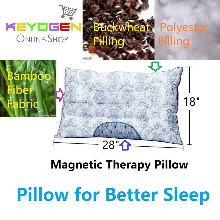 1pc Magnetic Therapy Buckwheat Pillow Better Sleep Shopee Malaysia