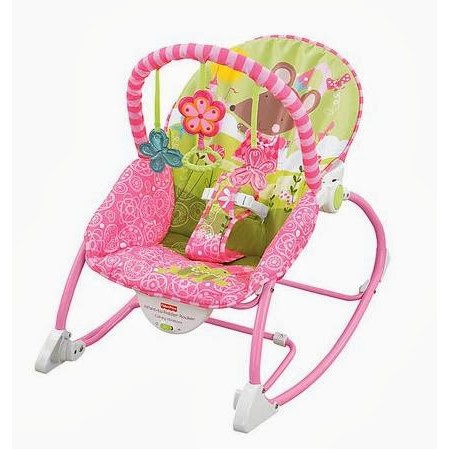 pink baby rocker chair