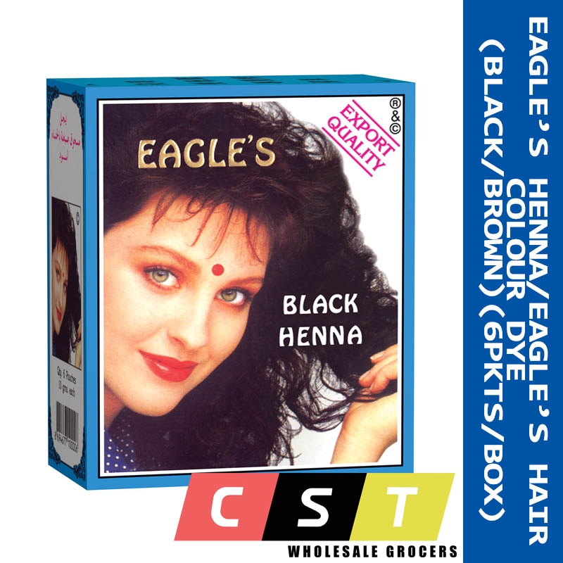 EAGLE'S Henna/Eagle's Hair Colour Dye (Black/Brown)(6 Pkts/Box