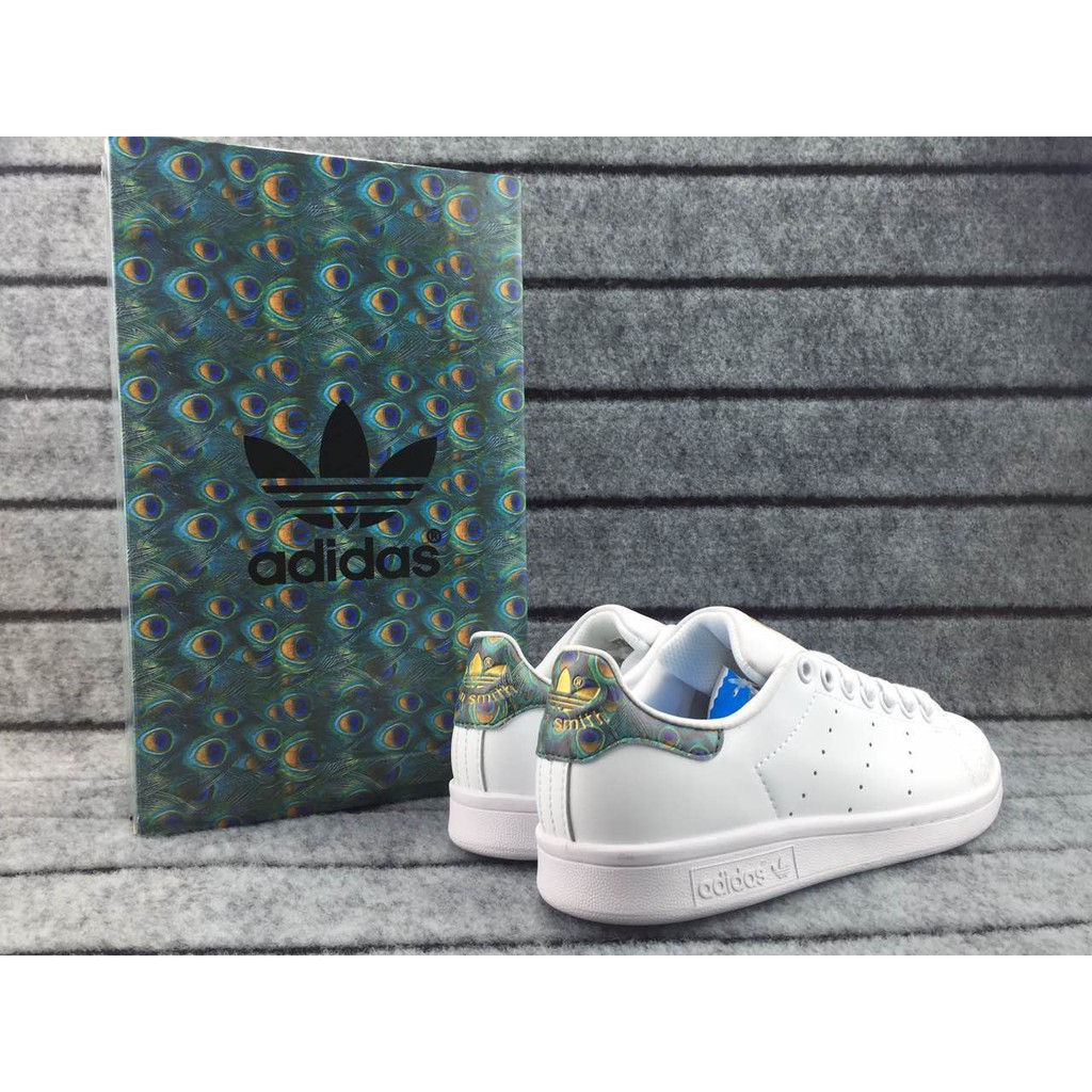 Original Adidas Stan Smith Men's and Women's shoes White -Peacock tail |  Shopee Malaysia