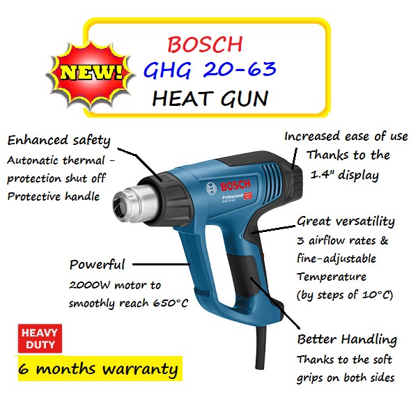 BOSCH GHG2063 KIT HEAT GUN Shopee Malaysia