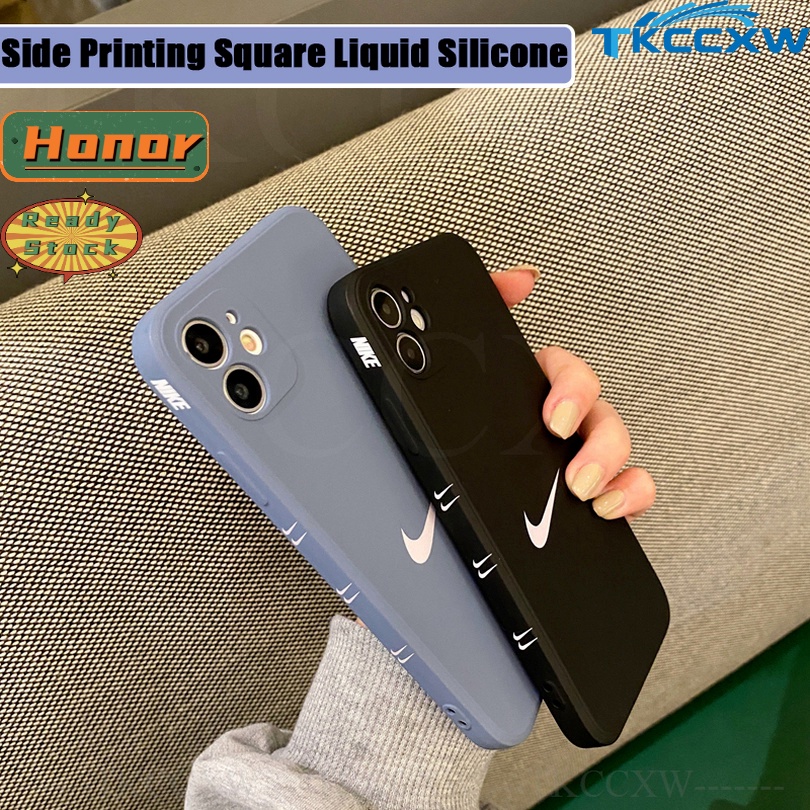 Honor View 10 40 30 20 9X 50 Pro X20 50 SE 20S 30S 8X 10i 20i 20 30 Lite X10 Casing Fashion Tid Brand nk Straight edge Soft Silicone Phone Case Cover Shell