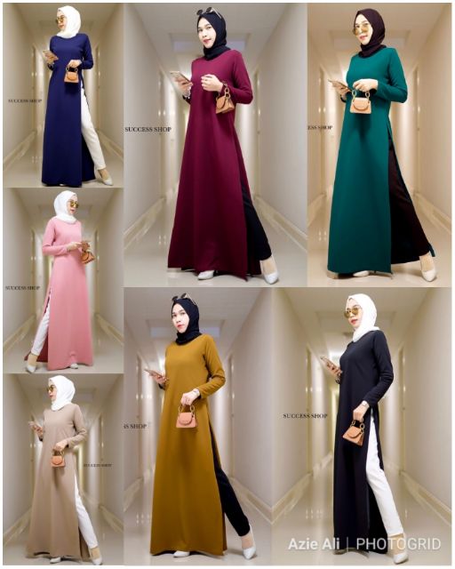 RESTOCK SET BLOUSE LABUH BELAH TEPI PALAZO Shopee RESTOCK SET BLOUSE LABUH BELAH TEPI PALAZO Shopee