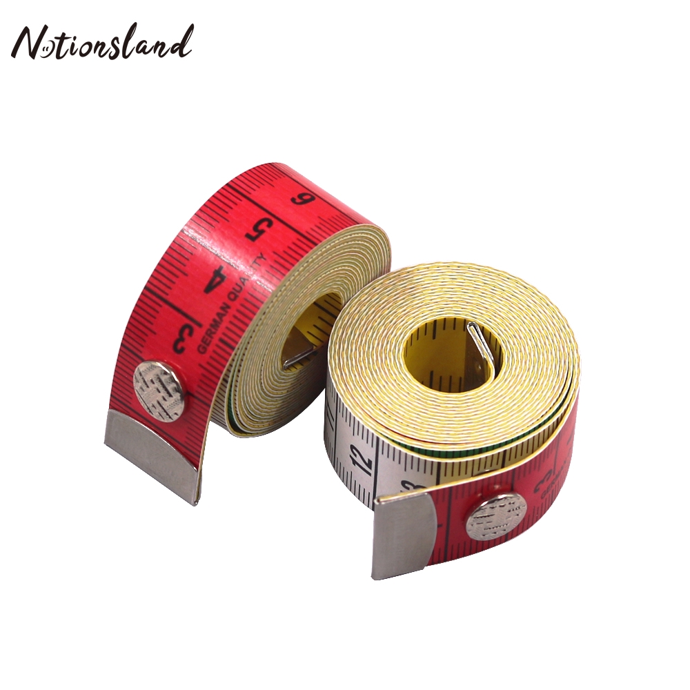 150cm/60inch Portable Soft Tape Measure Germany Quality Body Tailor Measuring Ruler with Snap