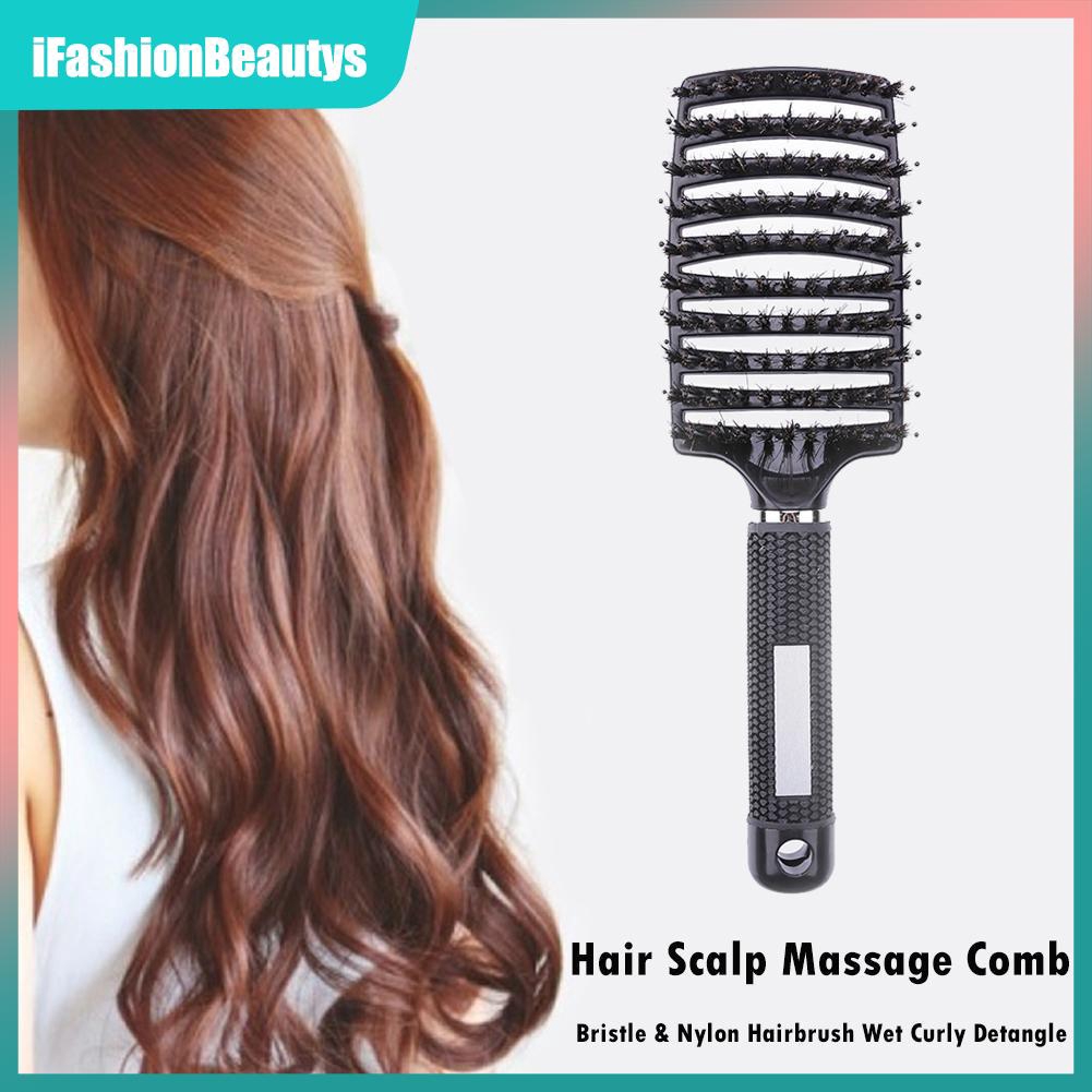 New New Women Hair Scalp Massage Comb Anti Static Straight