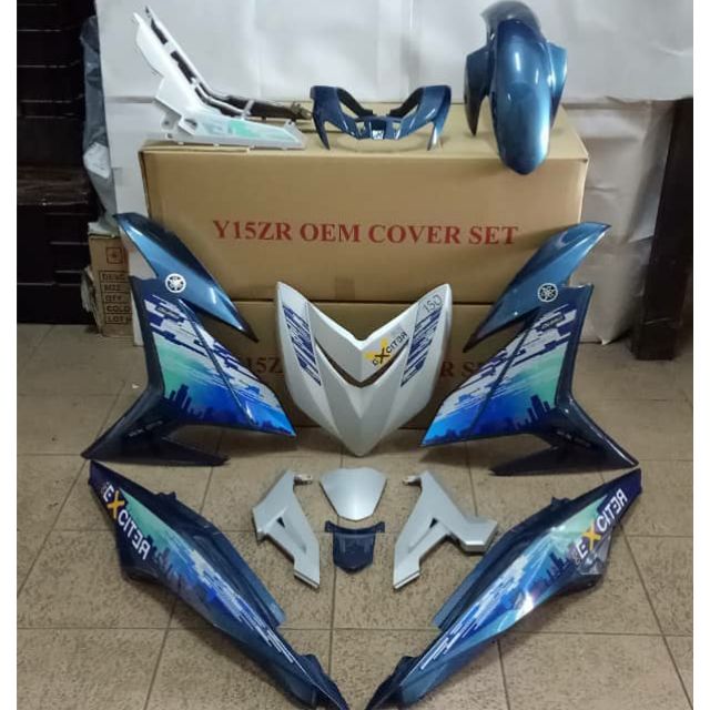 DUSK AND DAWN V2 GREEN SILVER COVERSET YAMAHA Y15ZR V2 EXCITER CITY ...