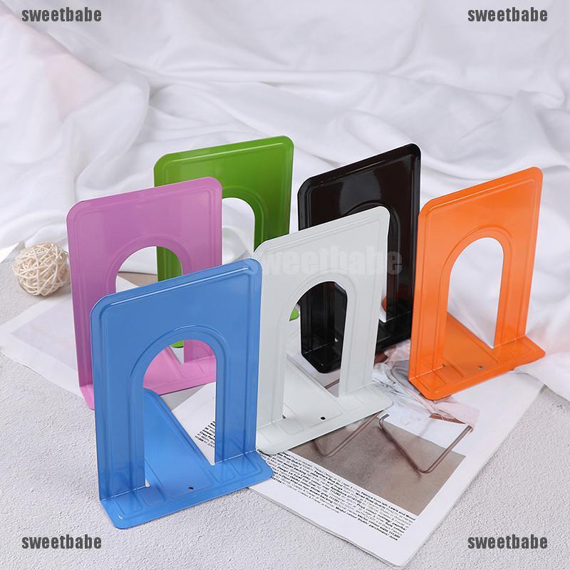 Colourful Heavy Duty Metal Bookends Book Ends Office Stationery RGHN 