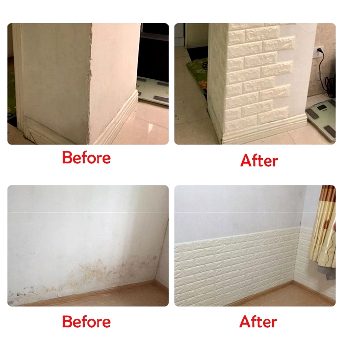 Ready Stock 3d Wallpaper Diy Wall Decor Embossed Brick Stone Ee Malaysia - Foam Brick Wallpaper Malaysia