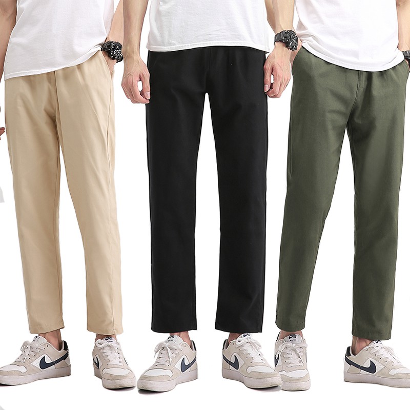 M5XL READY STOCK Seluar Casual Pant Straight Cut Pants Men Long Pants