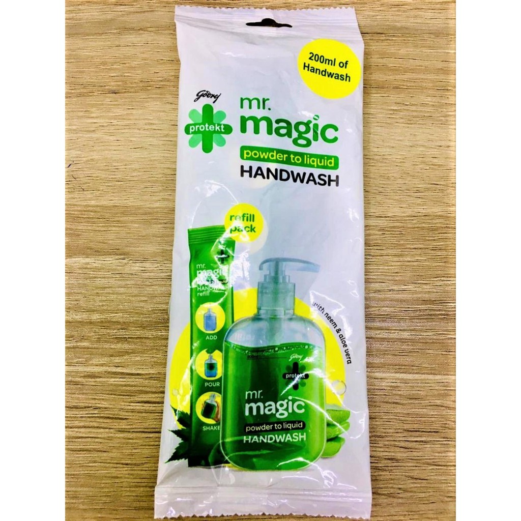 GODREJ MR. MAGIC POWDER TO LIQUID Hand Wash 9g Shopee Malaysia