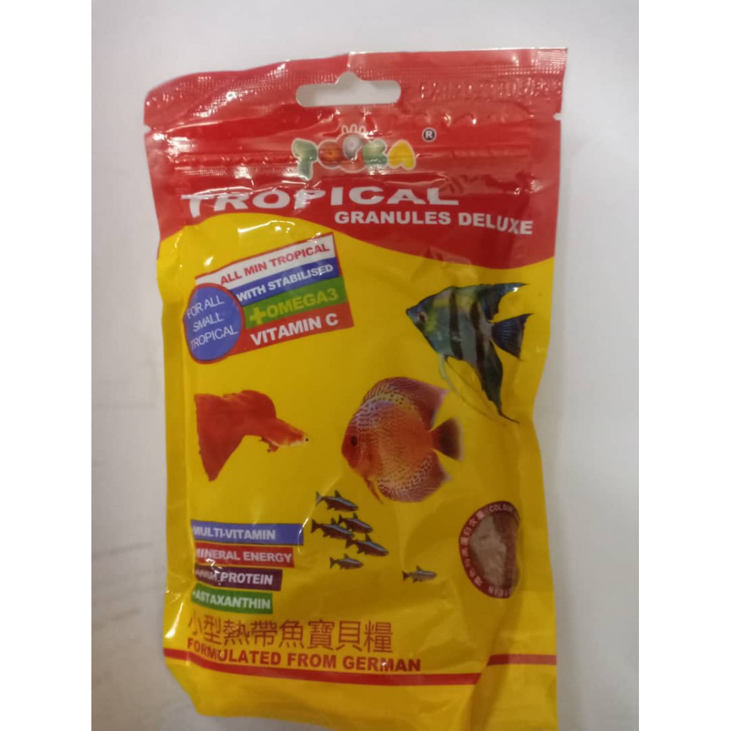 TOPKA Tropical Granules Deluxe Fish Food 100G Makanan Ikan New PGMall