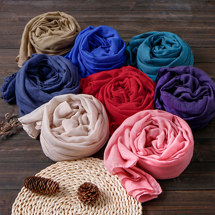 linen square scarf