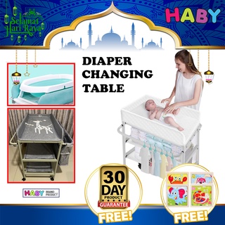 🎉RAMADAN SALE🎉HABY Newborn 2 in 1 Diaper Changing Table & Shower Platform With Extra Storage Compartment-DCT20