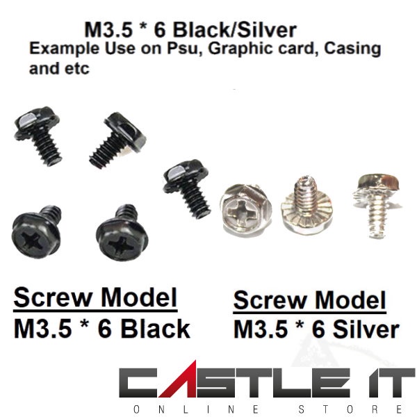 1pcs PC Computer Screw for PC Casing screw Computer case screw Graphic