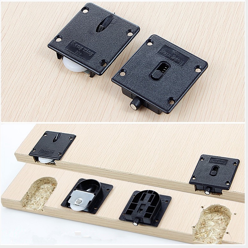 Wardrobe Plastic Plate Dia Wheel Sliding Door Heavy Duty Wardrobe