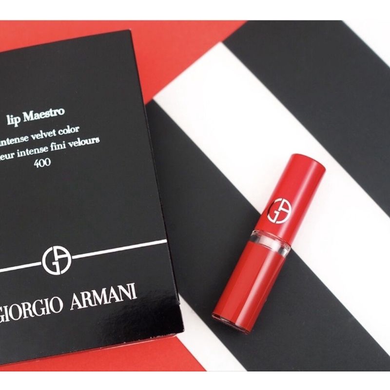 giorgio armani lip maestro 400 the red