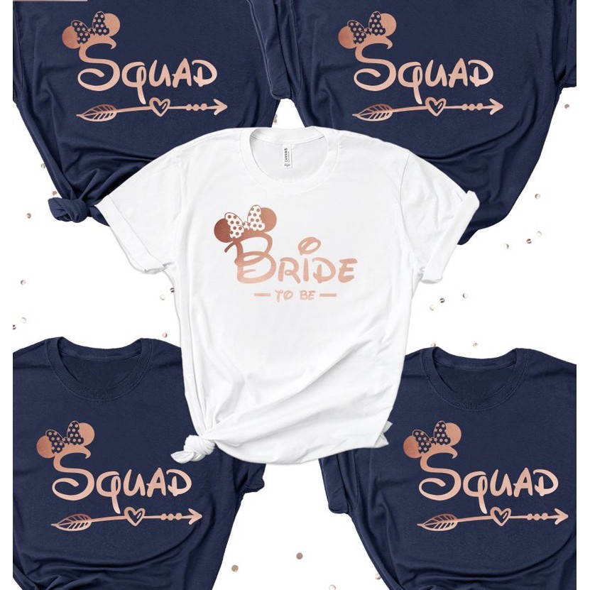 rose gold bridesmaid shirts