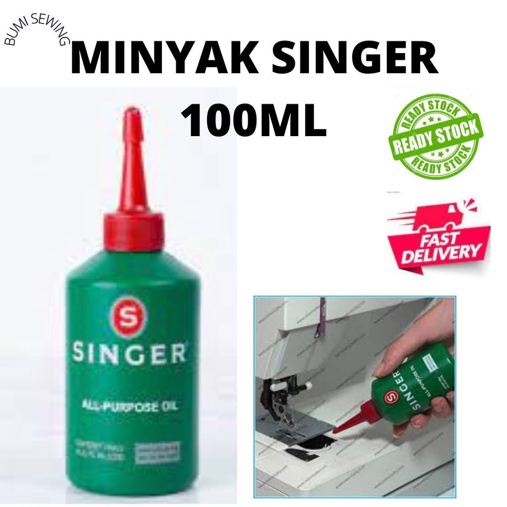 MINYAK SINGER 100ml / Singer 100ml Sewing Machine Oil (ALLPURPOSE OIL