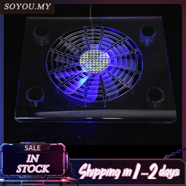 PC Fan Cooler with LED RGB Lights for PS4/PS3/Laptop Yosoo Health Gear Cooler Laptop Cooling Pad USB Powered Notebook Cooler Pad 