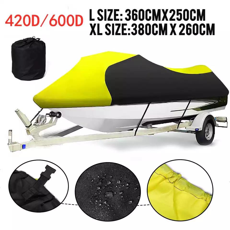 420D 600D Jet Ski Trailer Cover Motorboat Cover Waterproof Sunshade Winter Snow Cover For WaveRunner EXR VX Cruiser Sea