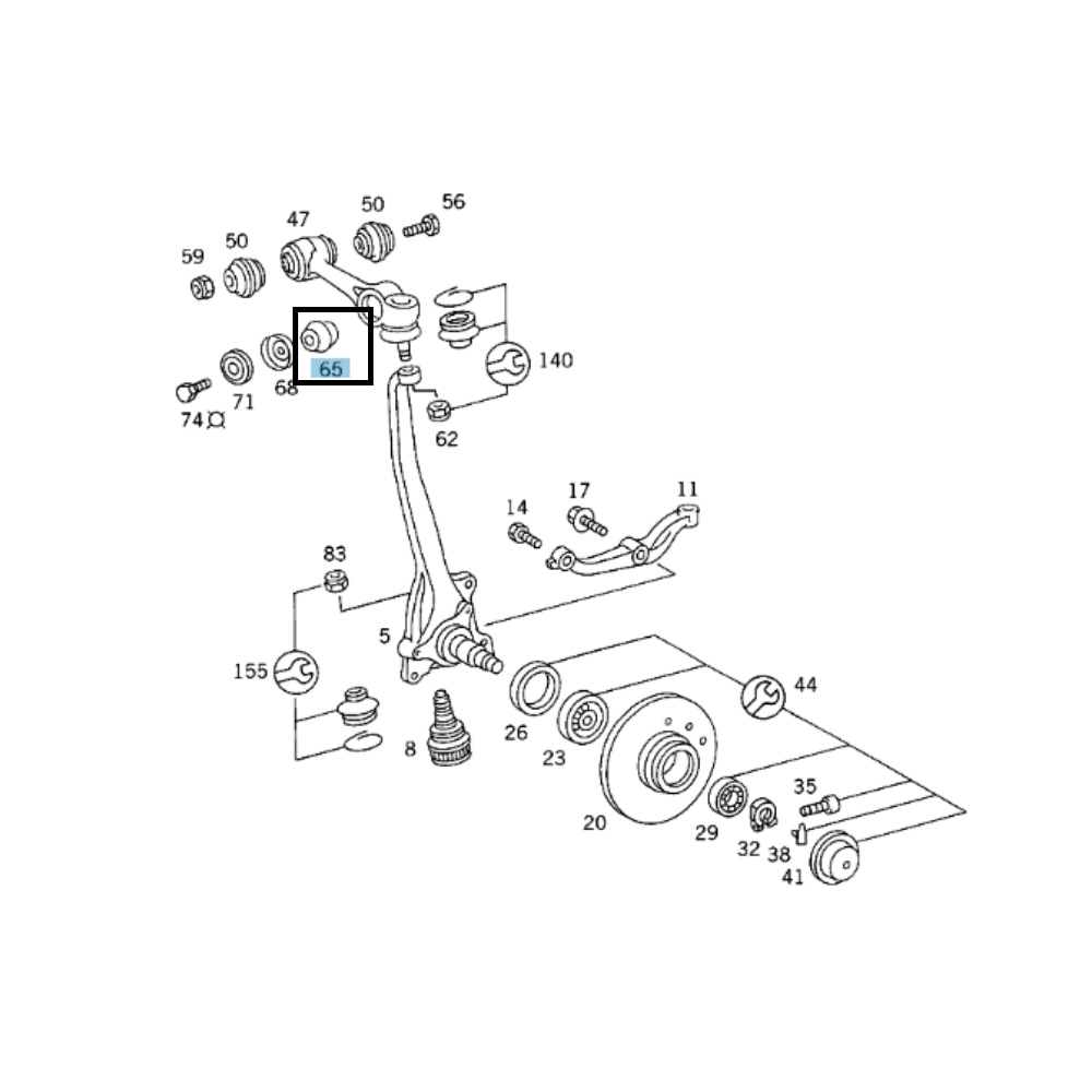 Mercedes Benz Meyle Front Top Arm Center Bush W123 W116 W126 1163334014  0140330017 | Shopee Malaysia