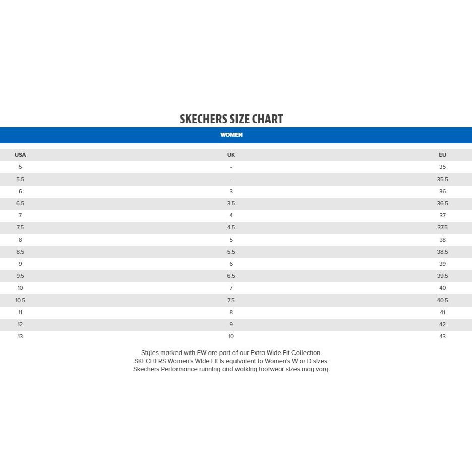 size guide skechers